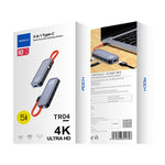 ROCK RT16 5 In 1 Type-C / USB-C to HDMI + 4 USB 3.0 Multi-function Docking Station HUB Converter Expansion Dock, RT16