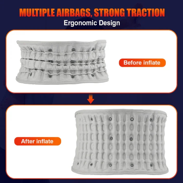 Hailicare Rechargeable Massage Inflatable Belt Warm Electric Heating Belt Without Cloth Bag, Protection Belt