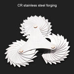 58 PCS Metric 60 Degrees +British 55 Degrees CR Stainless Steel Thread Gauge, 58 PCS Thread Gauge