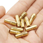 10 PCS Three-claw Copper Clamp Nut for Electric Mill Fittings，Bore diameter: 2.2mm, Bore diameter: 2.2mm