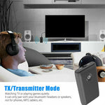 B10S Bluetooth Adapter 5.0 Bluetooth Transmitter Receiver 2 in 1 Bluetooth Adapter, black