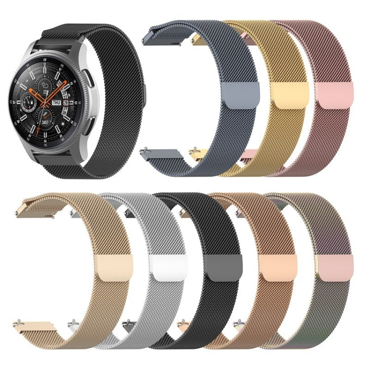 For Honor Magic Watch 2 42MM/Galaxy Active2 Milan Stainless Steel Mesh Strap 20MM, 20mm
