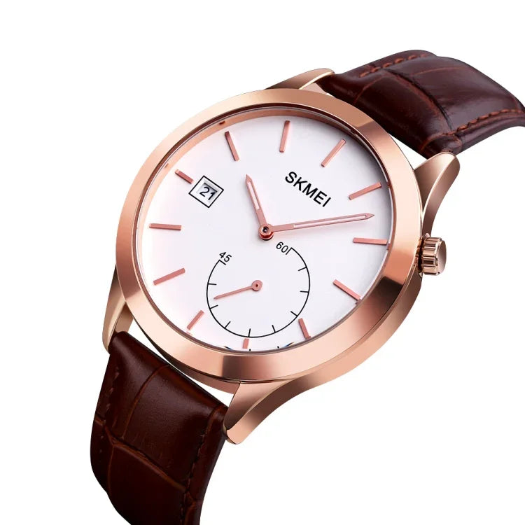 SKMEI 1581 Creative Fashion Men Watch Simple Casual Outdoor Sports Waterproof Two-Pin Quartz Watch
