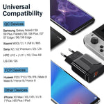 Portable QC3.0 18W USB Port Universal Quick Charging Charger, EU Plug, EU Plug
