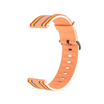 20mm For Huami Amazfit GTS / Samsung Galaxy Watch Active 2 / Huawei Watch GT2 42MM Striped Silicone Strap