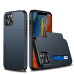 For iPhone 12 Pro Max 6.7 Shockproof Rugged Armor Protective Case with Card Slot, For iPhone 12 Pro Max