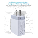 SDC-30W 2 in 1 USB to 8 Pin Data Cable + 30W QC 3.0 USB + 2.4A Dual USB 2.0 Ports Mobile Phone Tablet PC Universal Quick Charger Travel Charger Set,  US Plug, with 8 Pin Cable, US Plug