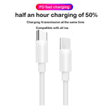 2 in 1 PD 30W USB-C / Type-C + 3A PD 3.0 USB-C / Type-C to USB-C / Type-C Fast Charge Data Cable Set, Cable Length: 2m, AU Plug, 2m AU Plug