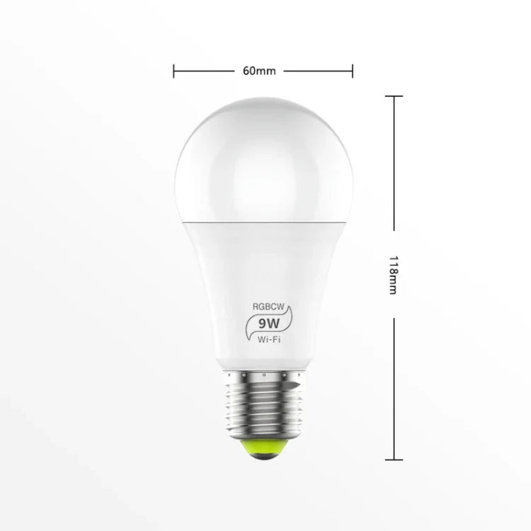 9W  E27 RGBCW WIFI LED Smart Bulb Wireless Smart Home Automation Light, 220V