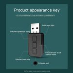 RT02 USB Bluetooth Audio Adapter Receives Transmits 2-in-1 Bluetooth 5.0 Hands-free Talk Car Bluetooth Receiver