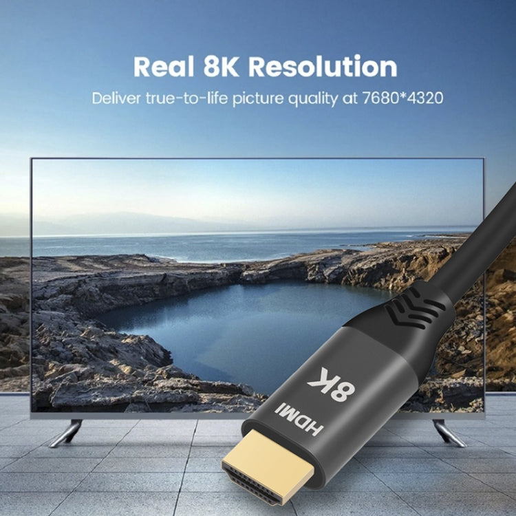HDMI2.1 8K 120Hz High Dynamic HD Cable, Cable Length: 1m, 120Hz 1m