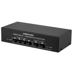 B042 4-in 2-out Power Amplifier Sound Switcher Loudspeaker Switch Distributor, 300W Per Channel Lossless Sound Quality, B042