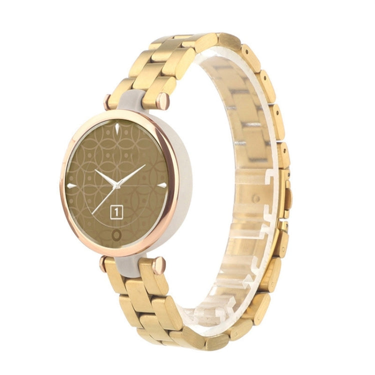 Stainless Steel Three Beads Hand Detachable Xiaoman Waist Strap Wristband, For Garmin Lily