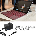 24W 15V 1.6A AC Adapter Charger for Microsoft Surface Go / Pro 4 1736, US Plug