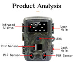 PR700 1080P Wildlife Hunting Camera Motion Activated Night Vision Camcorder for Outdoor Tracking Scan Trigger, PR700