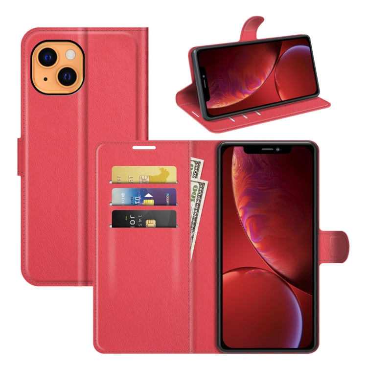 For iPhone 13 mini Litchi Texture Horizontal Flip Protective Case with Holder & Card Slots & Wallet, For iPhone 13 mini