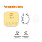 ENKAY Hat-Prince Full Coverage Transparent Soft Case TPU HD Clear Cover + Tempered Glass Protector, For Samsung Galaxy Watch4 Classic 42mm, For Samsung Watch4 Classic 46mm