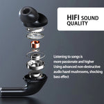 960 Neckband Magnetic Stereo Headphone with LED Display Support TF Card