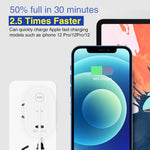 40W Dual Port PD / Type-C Fast Charger for iPhone / iPad Series, US Plug, US Plug