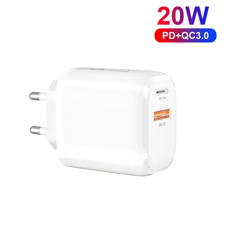 CS-20W Mini Portable PD3.0 + QC3.0 Dual Ports Fast Charger, Charger