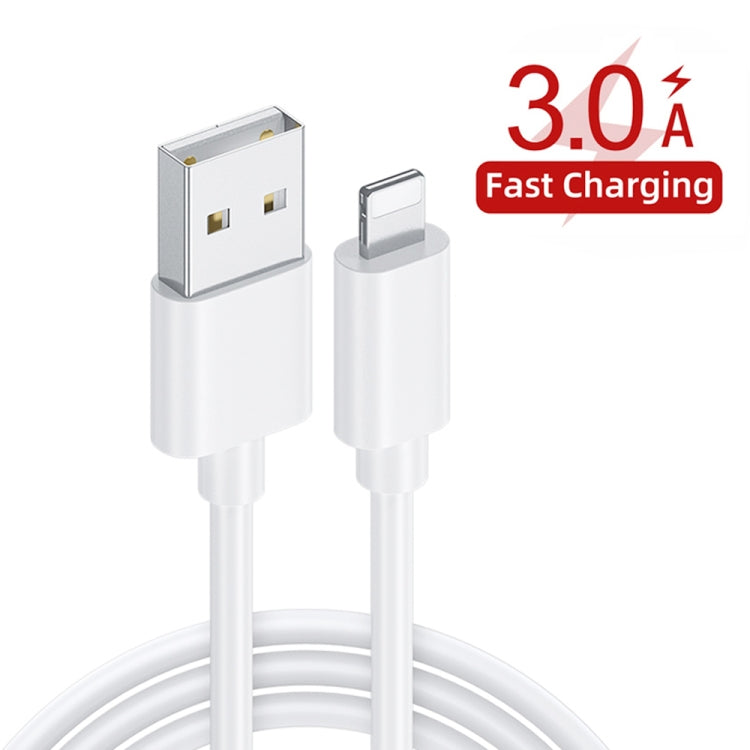CS-20W Mini Portable PD3.0 + QC3.0 Dual Ports Fast Charger with 3A USB to 8 Pin Data Cable, Charger + USB to 8 Pin Cable