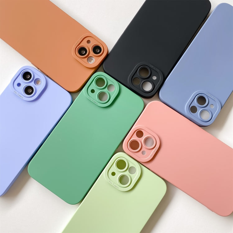 Straight-Edge Solid Color Liquid Silicone Shockproof Full Coverage Protective Case, For iPhone 13 Pro, For iPhone 13 Pro Max, For iPhone 13