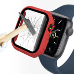 ENKAY Hat-Prince 2 in 1 PC Frame + 9H Tempered Glass Protector Full Coverage Case for Apple Watch Series 7 41mm