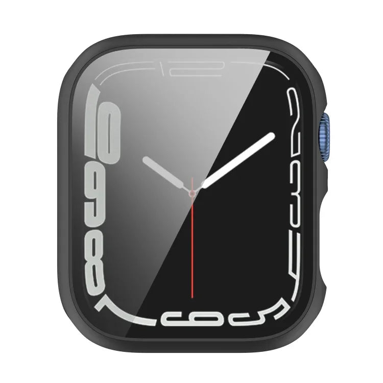 Shockproof PC Protective Case with Tempered Glass Film, For Apple Watch Series 9 / 8 / 7 45mm, For Apple Watch Series 9 / 8 / 7 41mm