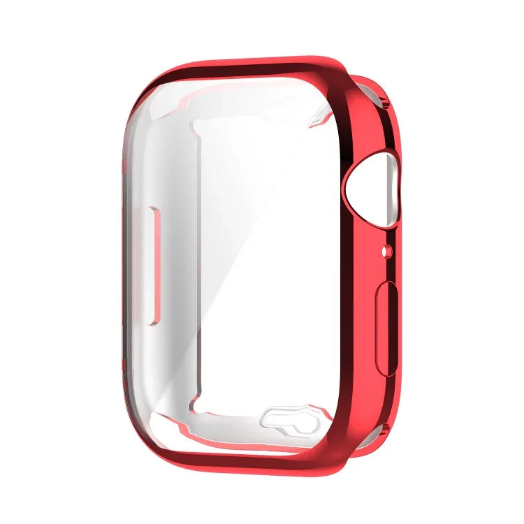 Shockproof TPU Full Protective Shell with Protective Film, For Apple Watch Series 9 / 8 / 7 45mm, For Apple Watch Series 9 / 8 / 7 41mm