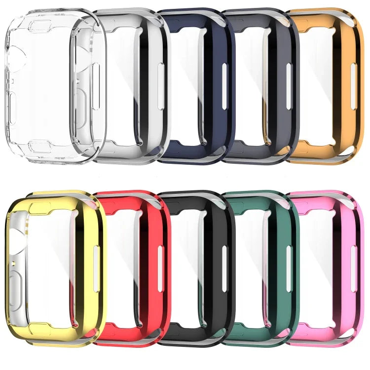 Shockproof TPU Full Protective Shell with Protective Film, For Apple Watch Series 9 / 8 / 7 45mm, For Apple Watch Series 9 / 8 / 7 41mm