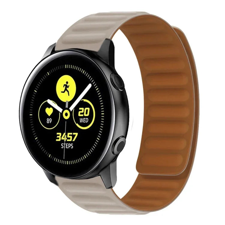 Silicone Magnetic Watch Strap, For Samsung Galaxy Watch 3 41MM R850, For Samsung Galaxy Gear Sport, For Samsung Galaxy Watch Active
