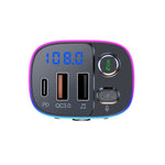 T65 Car Bluetooth FM Transmitter Dual USB Type-C QC3.0 Charger, T65