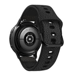 TPU +Lychee Pattern Leather Watch Strap, For Huawei Watch GT Runner / Watch GT 3 46mm, For Huawei Watch GT 3 42mm / Watch GT 2 42mm