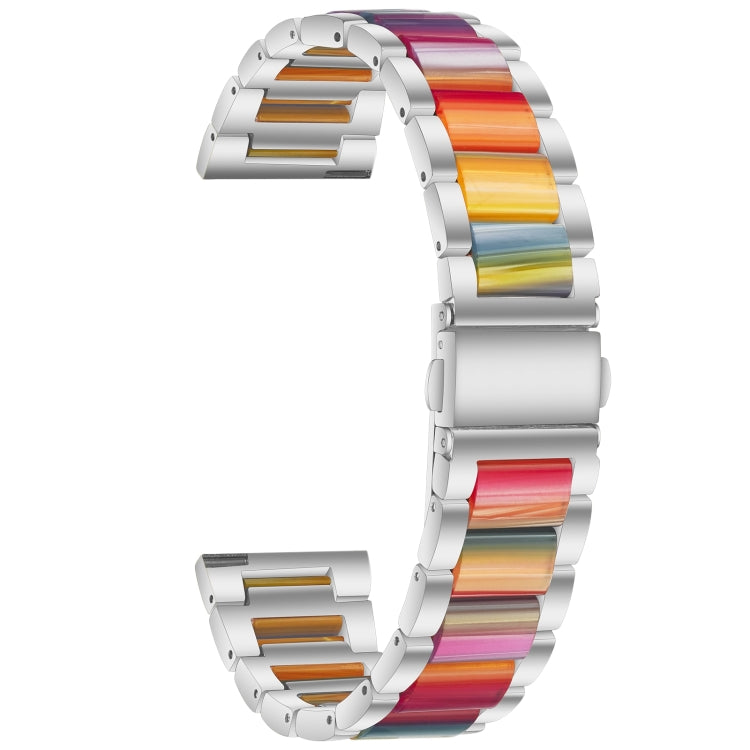 Metal Three Beads + Resin Strap, For Huawei Watch GT 3 46mm / GT Runner, For Huawei Watch GT 3 42mm / Watch GT 2 42mm