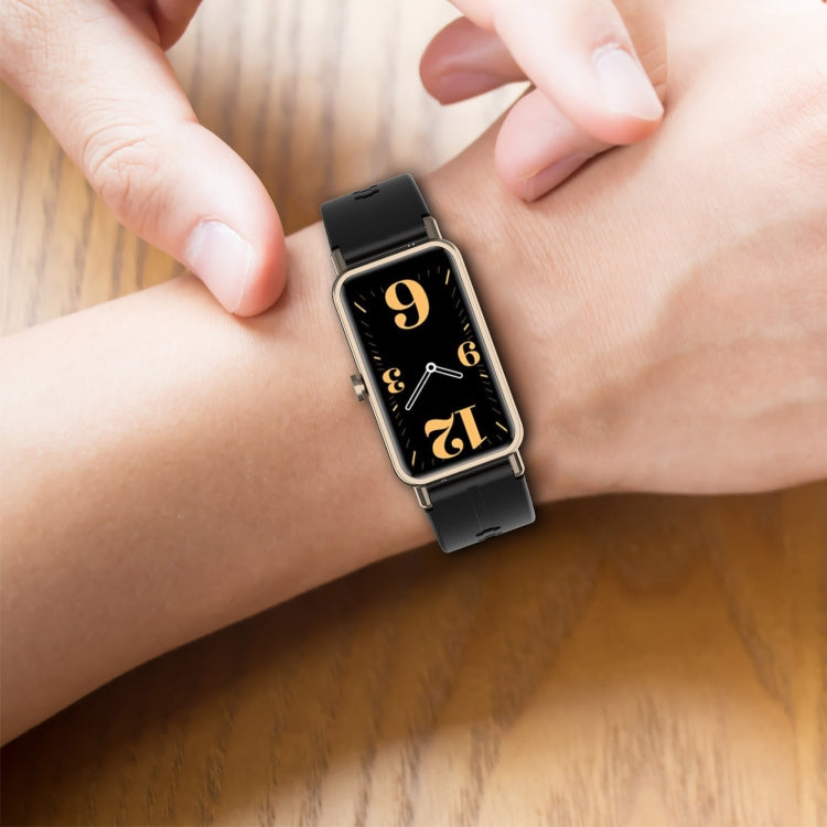 Solid Silicone Soft Strap, For Huawei Watch Fit mini
