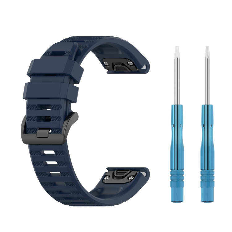 22mm Solid Color Silicone Quick Release Strap,, For Garmin Fenix 7 / EPIX