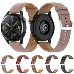 Calf Texture Sewing Thread Watchband, For Huawei Watch GT Runner, For Huawei Watch GT 3 46mm, For Huawei Watch 3 / Watch 3 Pro, For Huawei Watch GT 2 Pro / Watch GT 2e / Watch GT 42mm / 46mm, For Huawei Watch GT 2 Pro, For Huawei Watch GT2 46mm