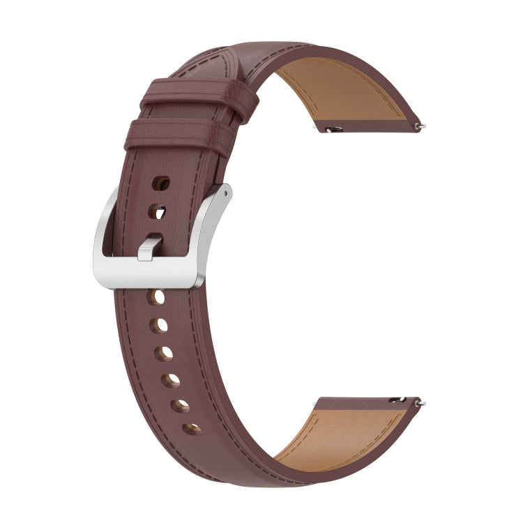 Calf Texture Sewing Thread Watchband, For Samsung Galaxy Watch 3 45mm, For Samsung Galaxy Watch 46mm, For Samsung Galaxy Gear S3 Classic / Gear S3 Frontier
