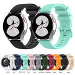 20mm Carbon Fiber Striped Silicone Strap, For Samsung Galaxy Watch 4 40mm / 44mm, For Samsung Galaxy Watch 4 Classic 42mm / 46mm, For Samsung Galaxy Watch 3 41mm, For Samsung Galaxy Watch Active 2 40mm / 44mm