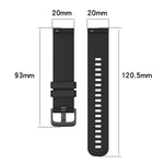 20mm Carbon Fiber Striped Silicone Strap, For Honor Magic Watch2 42mm