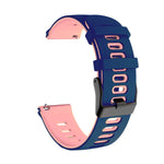 20mm Mixed-Color Silicone Strap, For Samsung Galaxy Watch 4 Classic 42mm, For Samsung Galaxy Watch 4 Classic 46mm