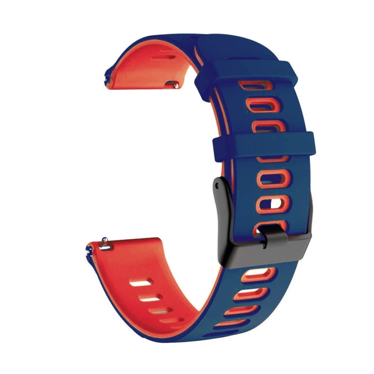 20mm Mixed-Color Silicone Strap, For Samsung Galaxy Watch 4 Classic 42mm, For Samsung Galaxy Watch 4 Classic 46mm