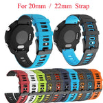 22mm Mixed-Color Silicone Strap, For Samsung Galaxy Watch 3 45mm, For Samsung Galaxy Watch 46mm