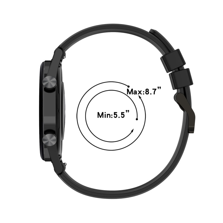 22mm Vertical Silicone Watch band, For Huawei Watch GT 42mm/46mm, For Huawei Watch GT2 46MM, For Honor Magic Watch 2 46m, For Honor Magic Watch