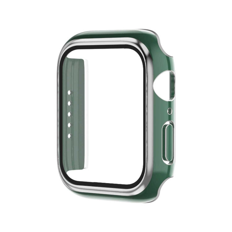 Electroplating Two-color PC+Tempered Film Watch Case, For Apple Watch Series 3/2/1 42mm, For Apple Watch Series 9 / 8 / 7 41mm