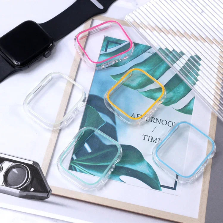 Luminous Hollow Colorful PC Watch Case, For Apple Watch Series 9 / 8 / 7 45mm, For Apple Watch Series 6/5/4/SE 44mm, For Apple Watch Series 3/2/1 42mm, For Apple Watch Series 9 / 8 / 7 41mm, For For Apple Watch Series 6/5/4/SE 40mm                     ...