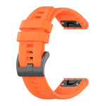 22mm Silicone Solid Color Watch Band, For Garmin Fenix 6, For Garmin Fenix 6 Pro, For Garmin Fenix 5