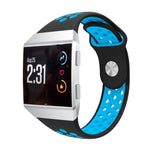 For Fitbit Ionic Breathable Two-tone Silicone Watch Band