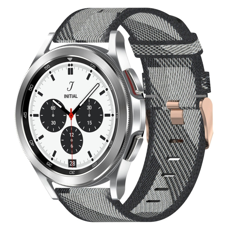 20mm Nylon Woven Watch Band, For Samsung Galaxy Watch 4 40mm, For Samsung Galaxy Watch 4 44mm, For Samsung  Galaxy Watch 4 Classic 42mm, For Samsung  Galaxy Watch 4 Classic 46mm, For Samsung Galaxy Watch 3 41mm, For Samsung Galaxy Watch Active 2 40mm