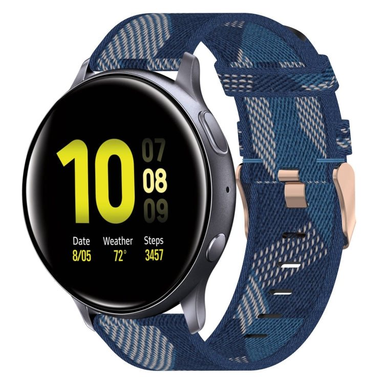 20mm Nylon Woven Watch Band, For Samsung Galaxy Watch Active 2 44mm, For Samsung Galaxy Watch Active 40mm, For Samsung Galaxy Watch 42mm, For Samsung Gear Sport, For Samsung Gear S2 Classic